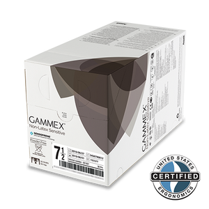GAMMEX® NON-LATEX SENSITIVE Gr.7, steriler weißer OP-Handschuh aus Neopren, 50 Stck.