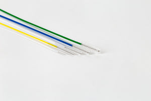 Reinigungsbürste für Hohlrauminstrumente, Kopf 5,0 x 50 mm, Länge 600 mm, Kunststoffschaft (gelb),  5 Stck.