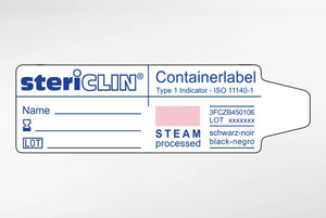 Containerlabel 60 x 18 mm, mit STEAM-Indikator,  1000 Stck.