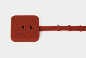 Bündelschnur aus Silikon flach, rot, Länge 190 mm 100 Stck.