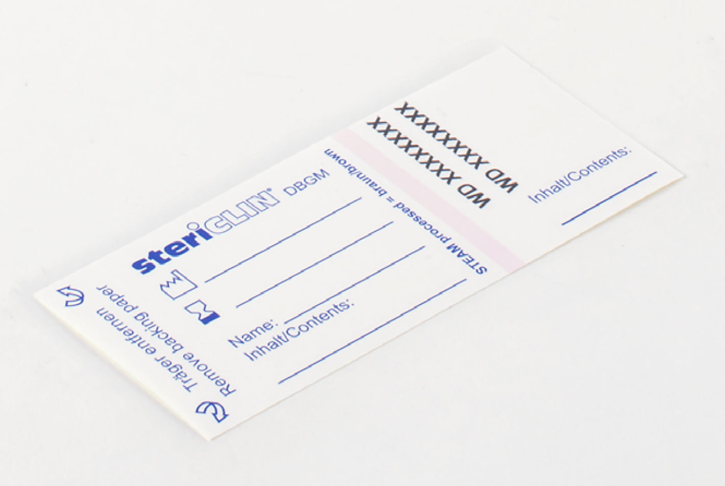 Haftetiketten mit Druck + Codierung 92 x 40 mm, mit STEAM-indikator, 1000 Stck.