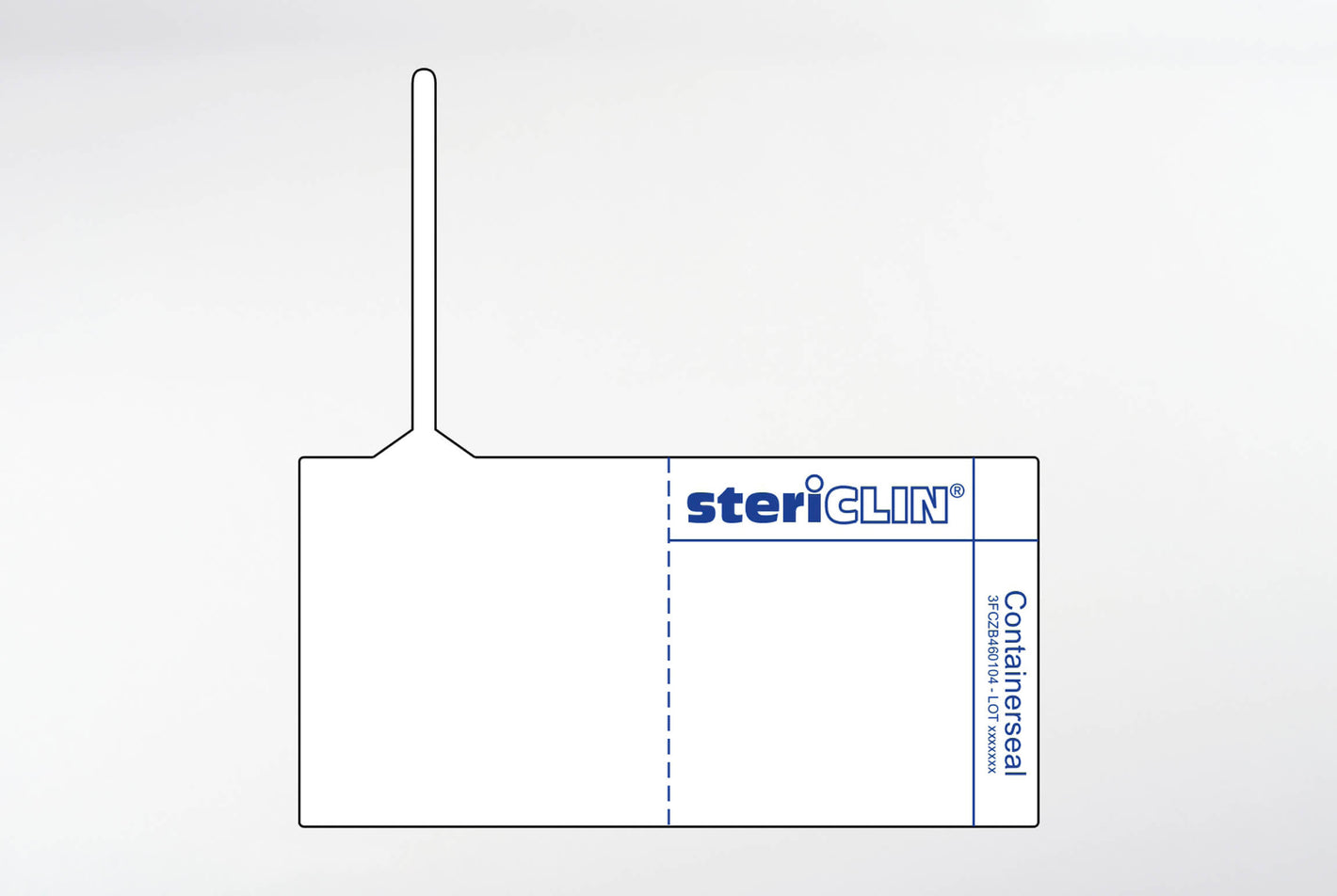 Containerseal weiss, 80 x 40 mm,  500 Stck.