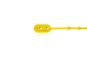 Kabelbinder aus Silikon rund, gelb, Länge 110 mm 100 Stck.