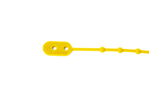 Kabelbinder aus Silikon rund, gelb, Länge 210 mm 100 Stck.