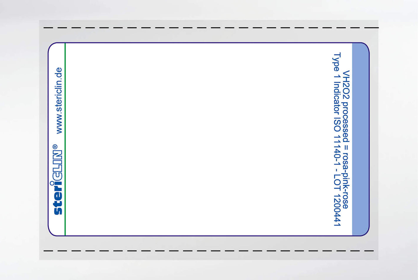 Haftetiketten auf Rolle f. Drucker, 55 x 33 mm, mit VH2O2 (Plasma)-Indikator 10000 Stck.