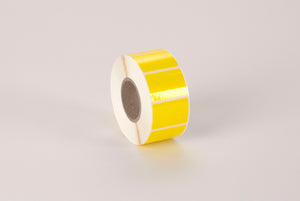 Haftetiketten auf Rolle f. Drucker, aus Folie, zur dauerhaften Kennzeichnung, gelb, einf. selbstkl., 40 x 28 mm, Hülse: 40 mm 1000 Stck.