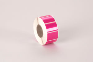 Haftetiketten auf Rolle f. Drucker, aus Folie, zur dauerhaften Kennzeichnung, pink, einf. selbstkl., 40 x 28 mm, Hülse: 40 mm 1000 Stck.