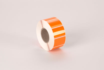 Haftetiketten auf Rolle f. Drucker, aus Folie, zur dauerhaften Kennzeichnung, orange, einf. selbstkl., 40 x 28 mm, Hülse: 40 mm 1000 Stck.