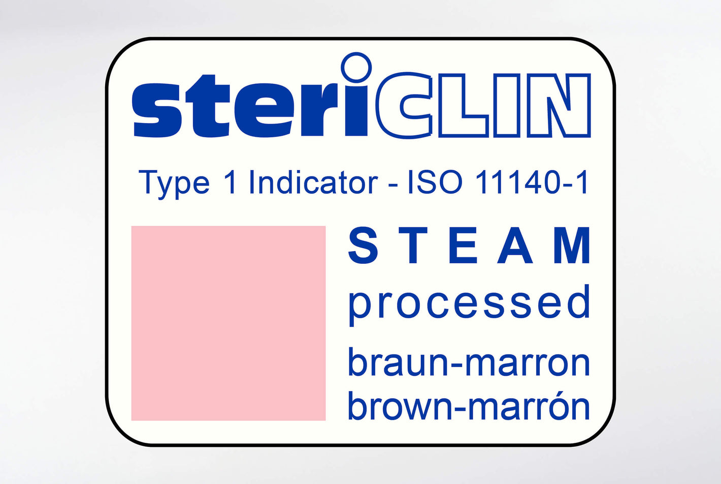 Haftetiketten 25 x 20 mm, mit STEAM-Indikator,  2500 Stck.