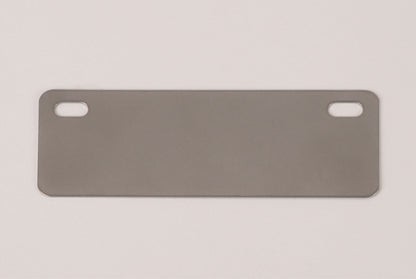 Siebkorbschild aus Edelstahl, 90 x 33 mm, Material: 1.4404 50 Stck.
