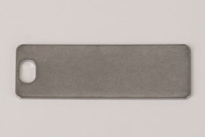 Siebkorbanhängeschild aus Edelstahl, 65 x 24 mm, Material: 1.4404 5 Stck.