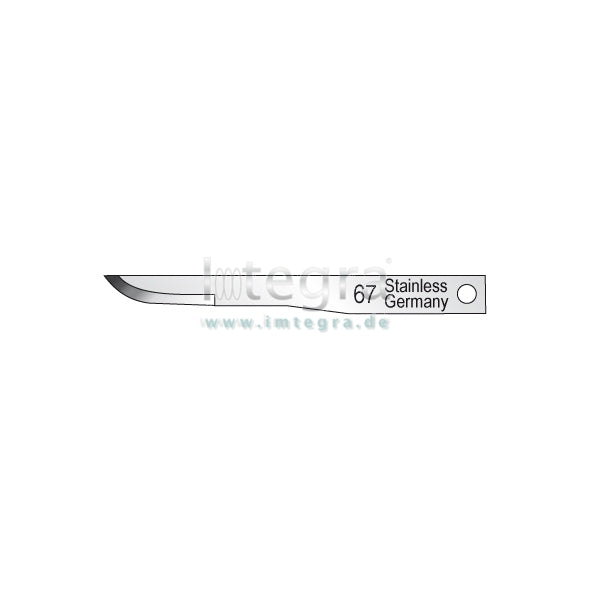 Mini-Skalpell Klinge, Fig. 67, steril, 10 Stk